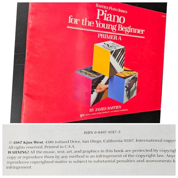 Piano Lesson Education Sheet Music Song Books Level Beginner A One Set 3 - Picture 2 of 12